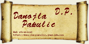 Danojla Papulić vizit kartica